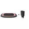RealPower FreeCharge-10 Stazione di ricarica wireless con adattatore, nero/rosa (266105)