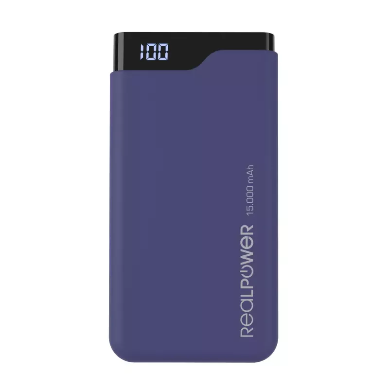 Caricabatterie portatile RealPower PB-15000C 15000 mAh