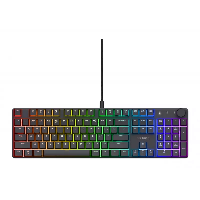 Tastiera gaming Trust GXT 866 Torix meccanica USB QWERTZ nero