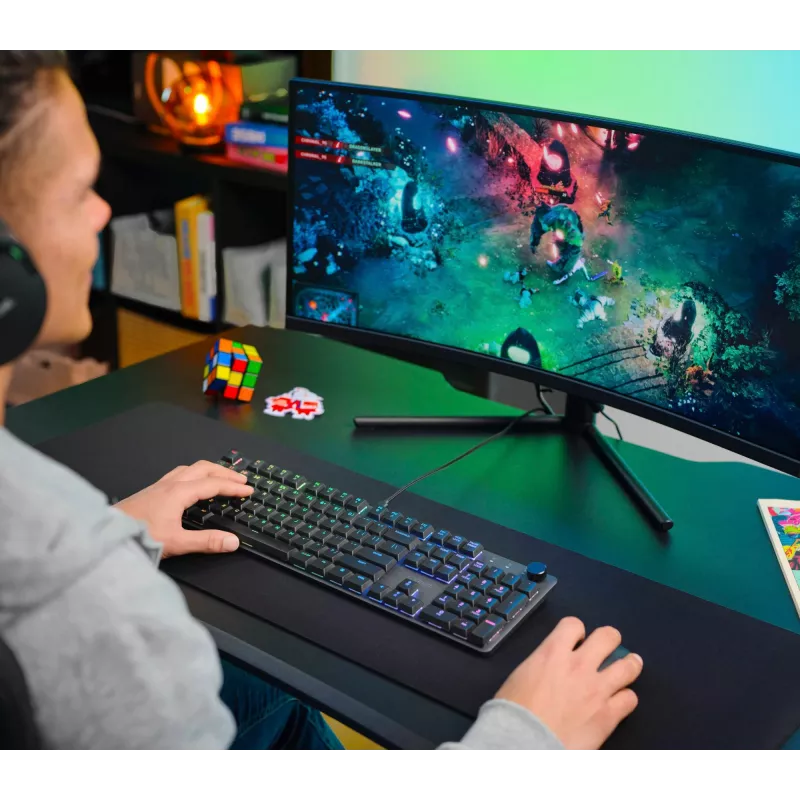 Tastiera gaming Trust GXT 866 Torix meccanica USB QWERTZ nero