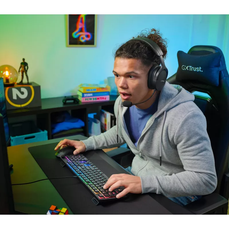 Tastiera gaming Trust GXT 866 Torix meccanica USB QWERTZ nero