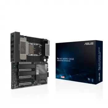 Scheda madre ASUS PRO WS W890-SAGE — Intel W890, LGA 4710-2, CEB, 8× DIMM, DDR5, Quad-channel, Ethernet 2.5G e 10G
