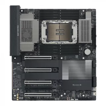 Scheda madre ASUS PRO WS W890-SAGE — Intel W890, LGA 4710-2, CEB, 8× DIMM, DDR5, Quad-channel, Ethernet 2.5G e 10G