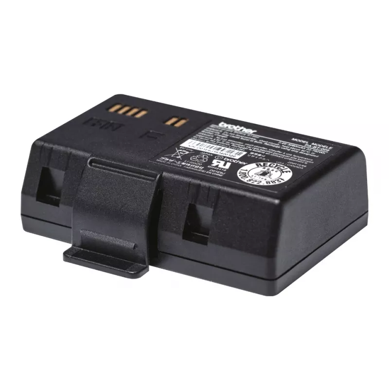 Batteria per etichettatrice Brother PABT009 – compatibile con RJ-3035B e RJ-3055WB, 1 pz., nero