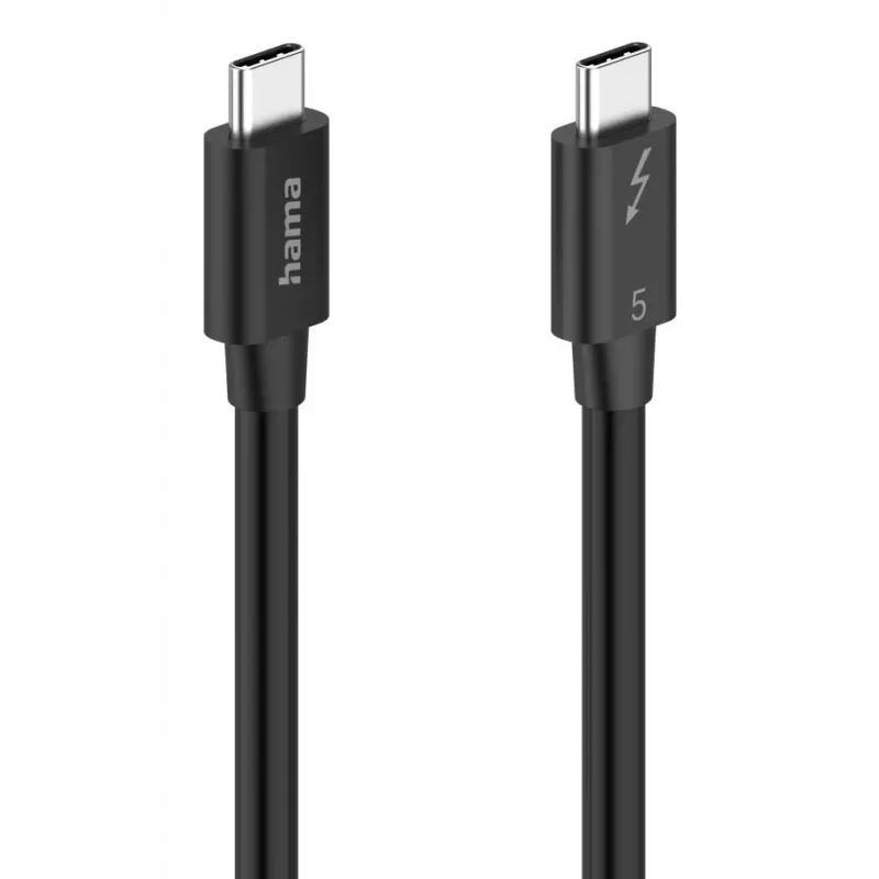Hama Cavo USB-C Thunderbolt 5 80 Gbit/s, 5 A, 240 W, 8K, 1 m