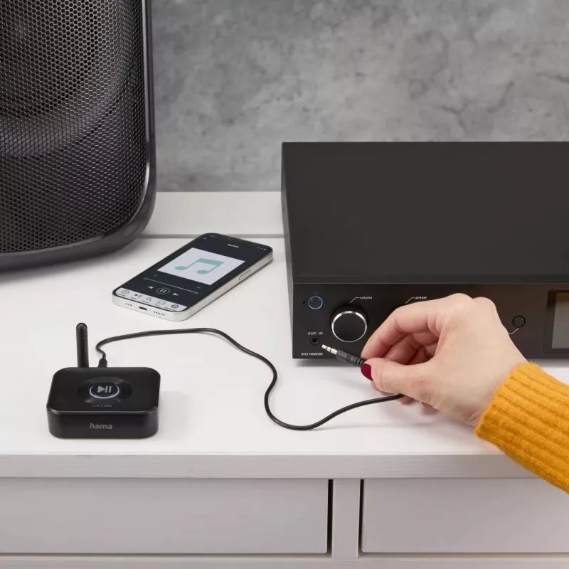 Hama Link.it solo Adattatore ricevitore audio Bluetooth, 00205321