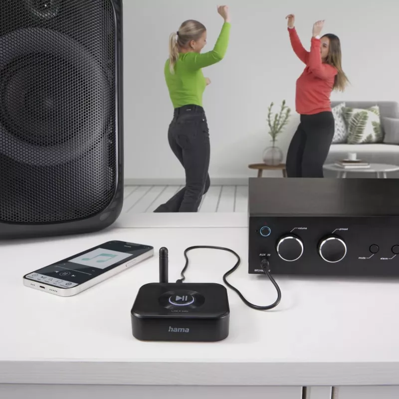 Hama Link.it solo Adattatore ricevitore audio Bluetooth, 00205321