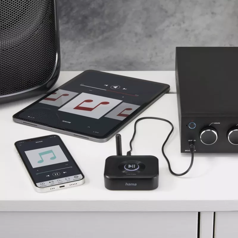Hama Link.it solo Adattatore ricevitore audio Bluetooth, 00205321