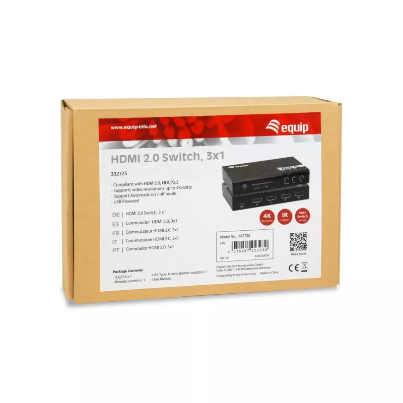 Equip 332725 switch video HDMI
