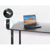 Manhattan lucchetto combinazione universale per laptop per Noble Wedge®, Nano e K-Slot, lucchetto antifurto 3-in-1 per notebook, combinazione a 4 cifre reimpostabile, 1,8 m, cavo in acciaio al carbonio antitaglio, rivestimento in PVC traslucido, argento
