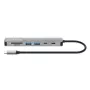 Manhattan dock/hub USB-C con lettore di schede, porte (x5): HDMI, USB-A (x2) e USB-C (x2), con Power Delivery (PD) 100W – richiede caricabatterie USB-C esterno (non incluso). Alimentato via USB (nessun alimentatore esterno necessario) quando PD non è utilizzato