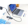 Manhattan dock/hub USB-C con lettore di schede, porte (x5): HDMI, USB-A (x2) e USB-C (x2), con Power Delivery (PD) 100W – richiede caricabatterie USB-C esterno (non incluso). Alimentato via USB (nessun alimentatore esterno necessario) quando PD non è utilizzato