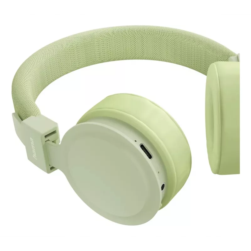 Cuffie Freedom Lit III Hama wireless con archetto per chiamate/musica USB Type-C Bluetooth verde