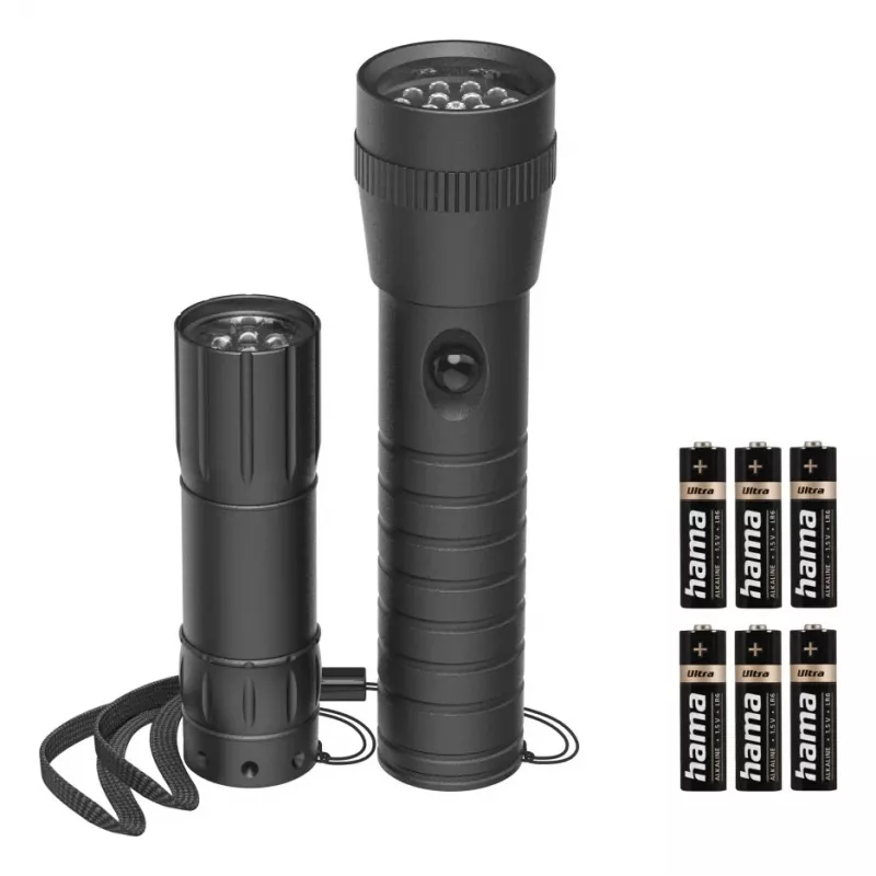 Torcia da mano Hama FL-DUO nero LED