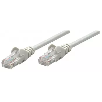 Cavo patch di rete Intellinet, Cat6, 1,5 m, grigio, rame, S/FTP, LSOH/LSZH, PVC, RJ45, contatti placcati oro, connettore senza linguetta, guaina antitorsione, garanzia a vita
