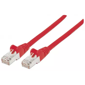Cavo patch di rete Intellinet, Cat6A, 1,5 m, rosso, rame, S/FTP, LSOH / LSZH, PVC, RJ45, contatti placcati oro, senza linguetta, protetto, garanzia a vita