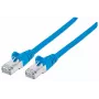 Cavo patch di rete Intellinet, cavo Cat7/connettore Cat6A, 0,25 m, blu, rame, S/FTP, LSOH / LSZH, PVC, RJ45, contatti placcati oro, snagless, con guaina, garanzia a vita