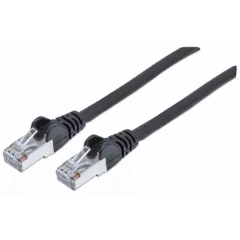 Cavo patch di rete Intellinet, cavo Cat7/connettore Cat6A, 5 m, nero, rame, S/FTP, LSOH/LSZH, PVC, RJ45, contatti placcati oro, protezione linguetta, guaina antitorsione, garanzia a vita