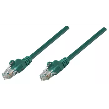 Cavo patch di rete Intellinet, Cat6A, 0,25 m, verde, rame, S/FTP, LSOH / LSZH, PVC, RJ45, contatti placcati oro, senza linguetta, guaina antitaglio, garanzia a vita