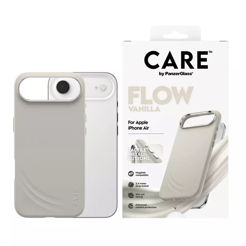 Cover PanzerGlass CARE by Feature FLOW Case Vanilla compatibile MagSafe iPhone Air