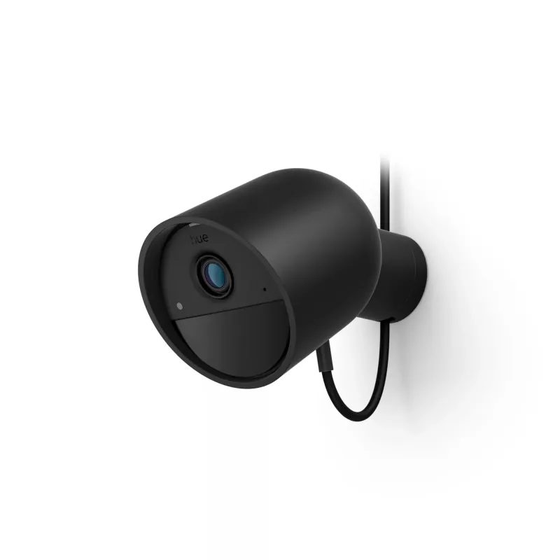 Philips Hue Secure 49267700 telecamera di sicurezza IP cablata, 1080p, Wi-Fi, rilevamento del movimento, audio bidirezionale, nera