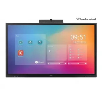 Sharp PN-LC862 Digital Signage schermo piatto 2,18 m (86 inch) LCD WLAN 450 cd/m² 4K Ultra HD nero touchscreen processore integrato Android 11 16/7