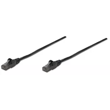 Intellinet Cavo patch di rete, Cat. 6, 10 m, nero, CCA, U/UTP, PVC, RJ45, contatti dorati, senza linguetta, scarico di trazione stampato, garanzia a vita
