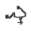 Equip Supporto da tavolo heavy-duty per doppio monitor 17-35 pollici, nero