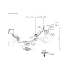 Equip Supporto da tavolo heavy-duty per doppio monitor 17-35 pollici, nero