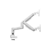 Equip Supporto da tavolo heavy-duty per doppio monitor 17-35 pollici, bianco