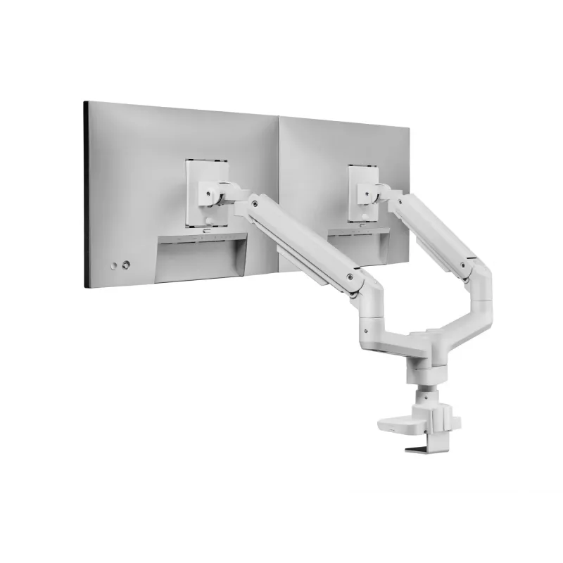 Equip Supporto da tavolo heavy-duty per doppio monitor 17-35 pollici, bianco