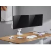 Equip Supporto da tavolo heavy-duty per doppio monitor 17-35 pollici, bianco