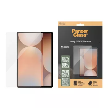 Pellicola protettiva per schermo PanzerGlass per Samsung Galaxy Tab S9 / S9 FE / S10 FE — vetro temperato, PET, silicone, trasparente, Ultra‑Wide Fit