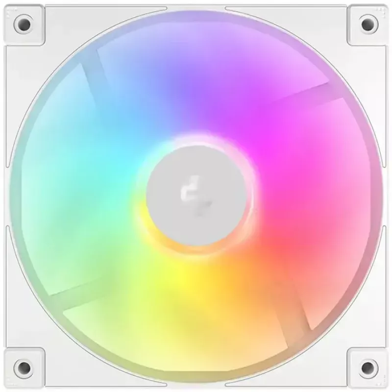 Ventola di raffreddamento DeepCool FD14 ARGB bianco 140mm 3in1 — 140 mm, ARGB, bianco, confezione da 3
