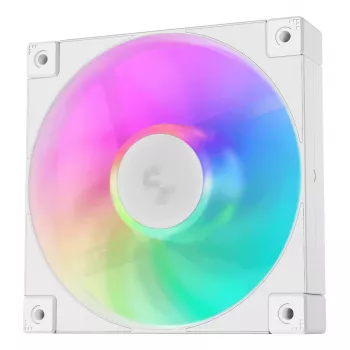 Ventola per case PC DeepCool FD12 ARGB 12 cm, bianco, 400–2050 RPM, cuscinetto idraulico