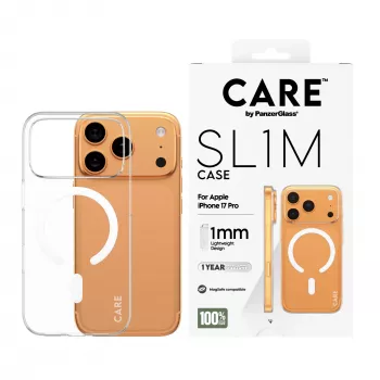 Custodia PanzerGlass CARE SL1M trasparente compatibile MagSafe per iPhone 17 Pro