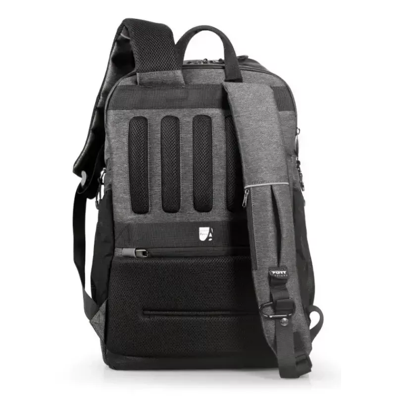 Port Designs Montreal 170401 zaino per laptop da 15,6-16 pollici (39,6-40,6 cm), 24 l, antifurto, tasca RFID, poliestere, nero