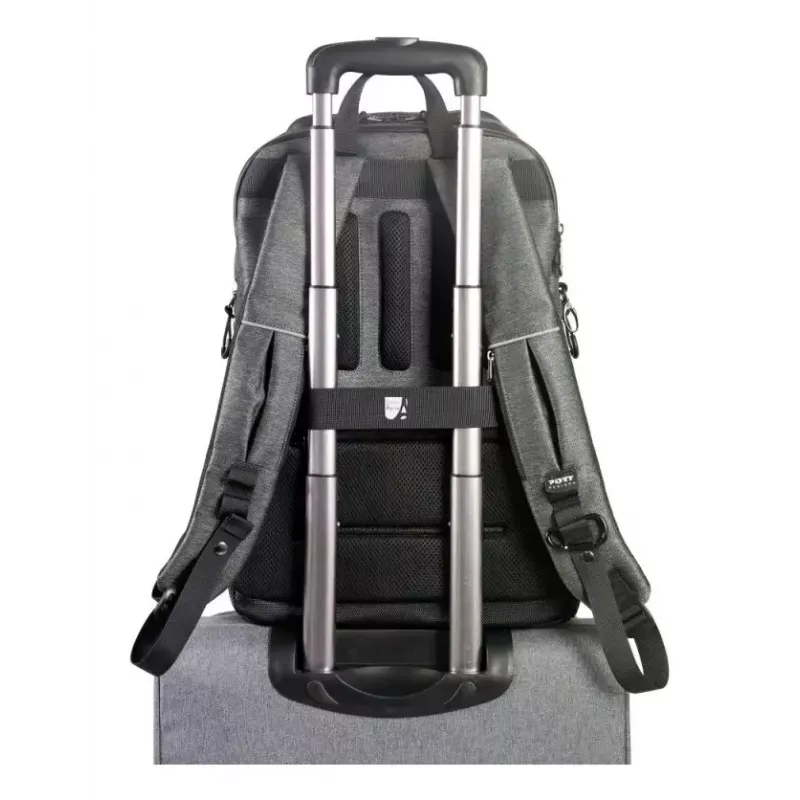Port Designs Montreal 170401 zaino per laptop da 15,6-16 pollici (39,6-40,6 cm), 24 l, antifurto, tasca RFID, poliestere, nero