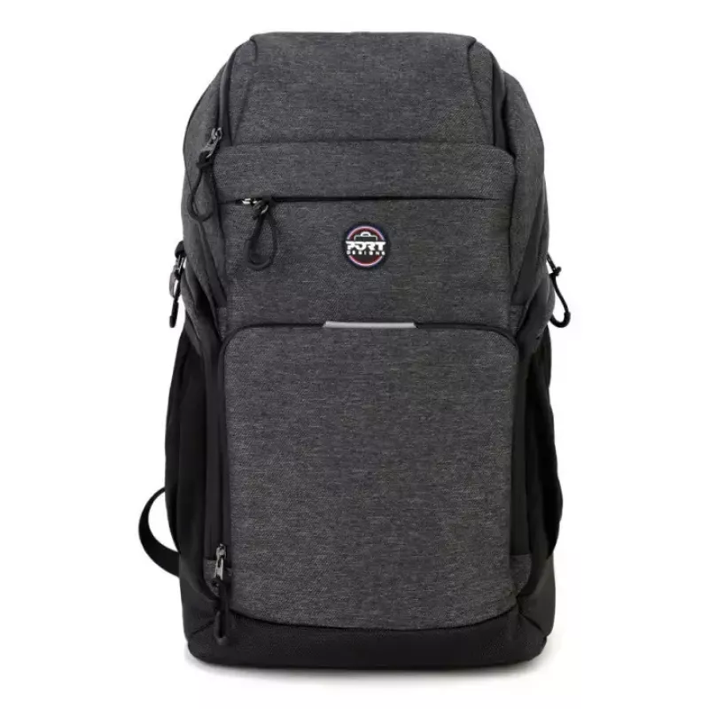 Port Designs Montreal 170401 zaino per laptop da 15,6-16 pollici (39,6-40,6 cm), 24 l, antifurto, tasca RFID, poliestere, nero