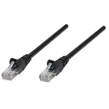 Cavo patch di rete Intellinet, Cat6A, 0,25 m, nero, rame, S/FTP, LSOH/LSZH, PVC, RJ45, contatti placcati oro, protezione linguetta, con guaina, garanzia a vita