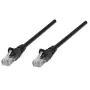 Cavo patch di rete Intellinet, Cat6A, 0,25 m, nero, rame, S/FTP, LSOH/LSZH, PVC, RJ45, contatti placcati oro, protezione linguetta, con guaina, garanzia a vita