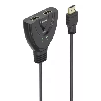 Hama 4K HDMI switch 2x1, 2x connettore femmina HDMI - 1x connettore maschio HDMI