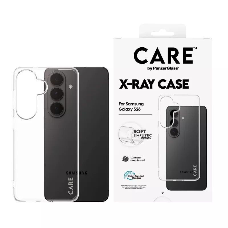 Custodia protettiva PanzerGlass CARE X-Ray per Samsung Galaxy S26 (CR78132)