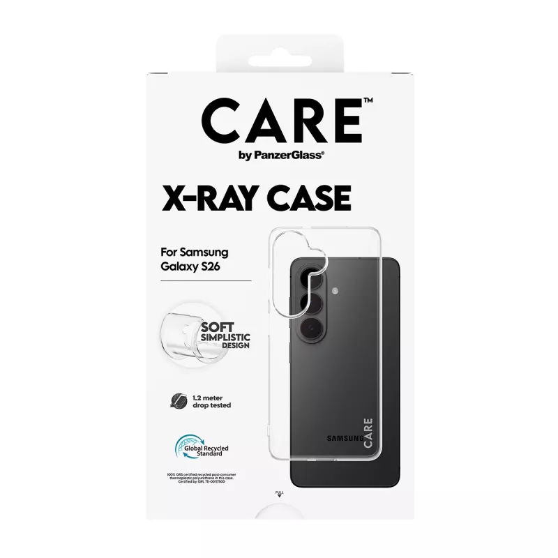 Custodia protettiva PanzerGlass CARE X-Ray per Samsung Galaxy S26 (CR78132)