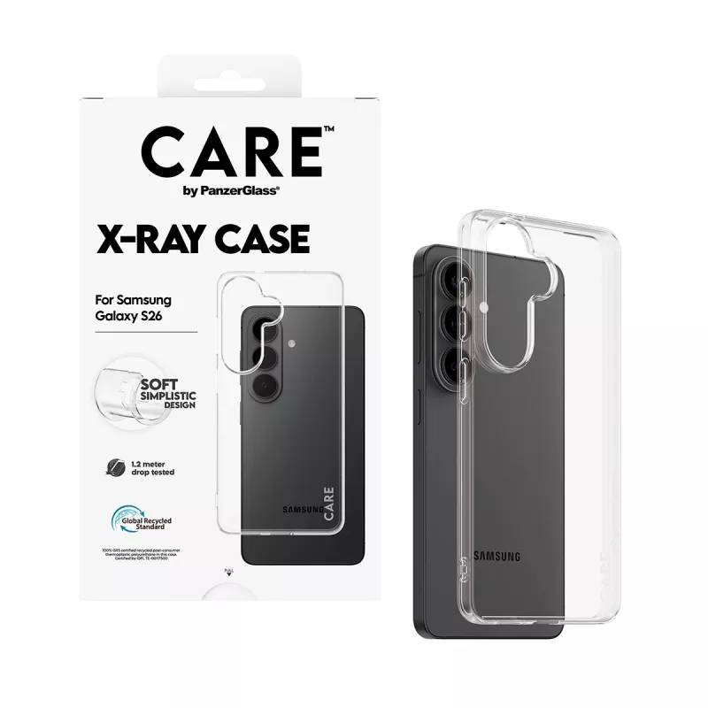 Custodia protettiva PanzerGlass CARE X-Ray per Samsung Galaxy S26 (CR78132)