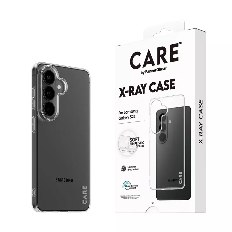 Custodia protettiva PanzerGlass CARE X-Ray per Samsung Galaxy S26 (CR78132)