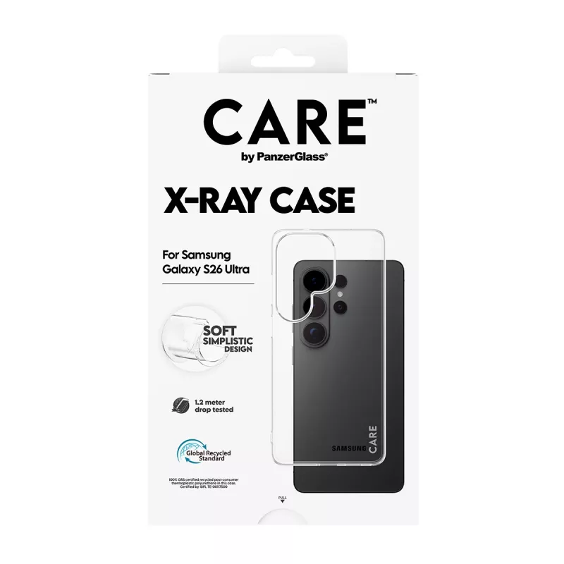 Custodia protettiva CARE X-Ray di PanzerGlass per Samsung Galaxy S26 Ultra (CR28792) – cover protettiva trasparente per telefoni