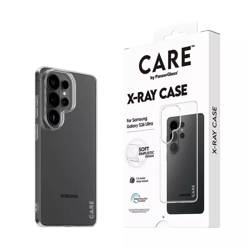 Custodia protettiva CARE X-Ray di PanzerGlass per Samsung Galaxy S26 Ultra (CR28792) – cover protettiva trasparente per telefoni