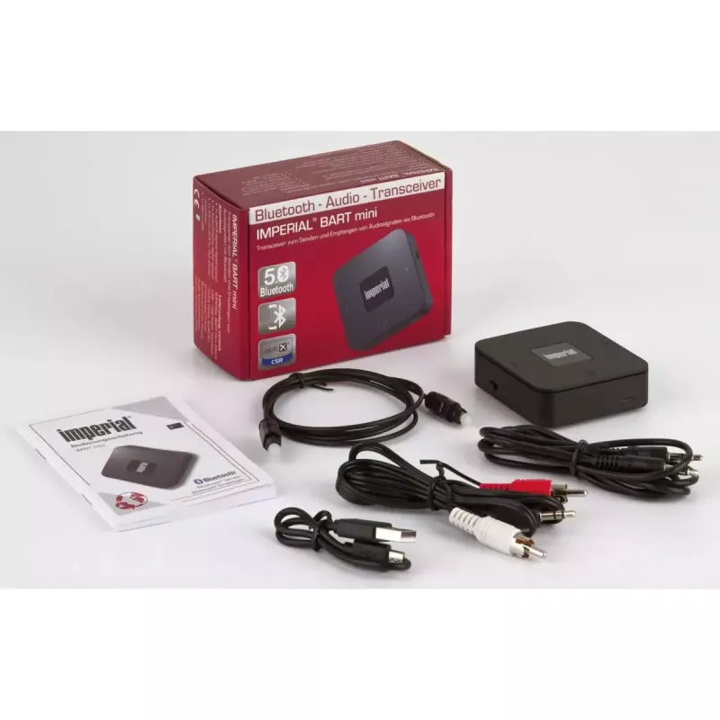 Imperial BART mini trasmettitore/ricevitore Bluetooth 5.0, nero