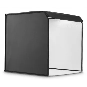 Mini studio fotografico HAMA box pieghevole con ring light LED 50×50 cm, modello 00004664
